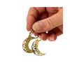 Half Moon Earrings - Brass