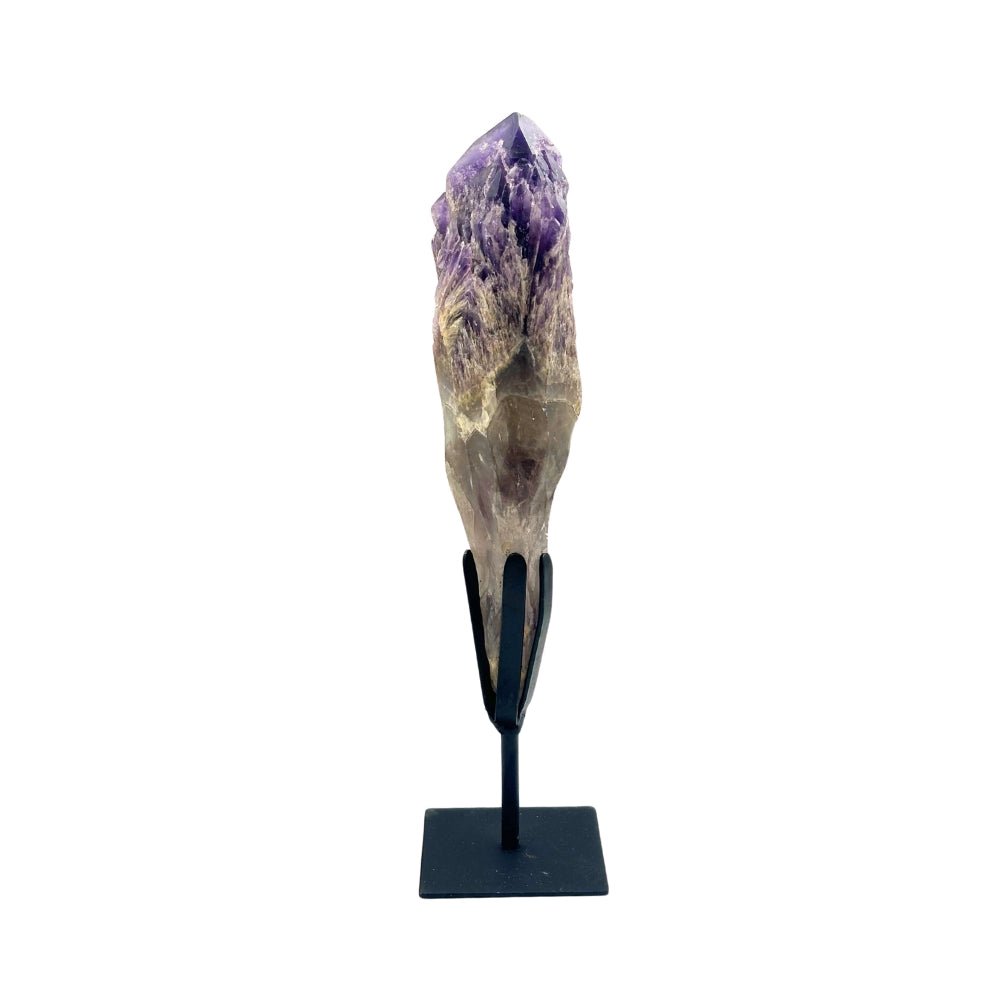 Elestial Amethyst Point Raw on Stand