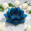 Indigo Capiz Shell Candle Holder