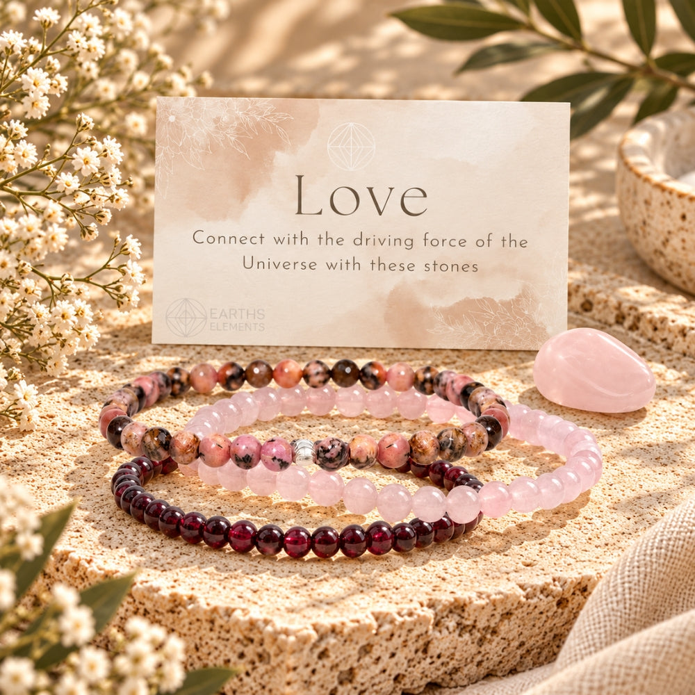 Love - Intention Bracelet Set- 4mm
