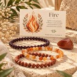 Intentions Bracelet Set - 4mm Fire