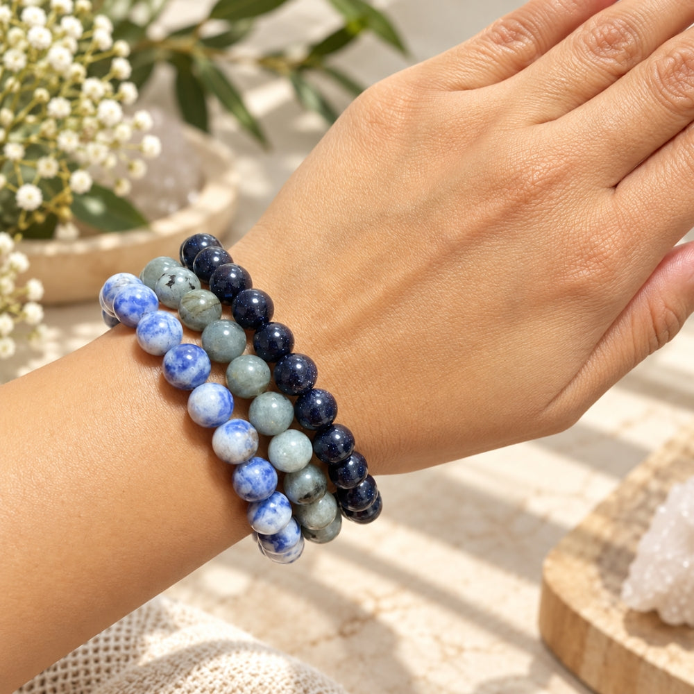Intentions Bracelet Set - 8mm Moon