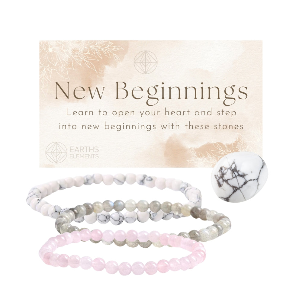 New Beginnings - Intention Bracelet Set - 4mm