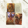 Isis Oracle cards on a light background with decorative elements