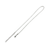 Leather Cord for Pendants - White 18"