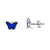 Lapis Lazuli Butterfly Silver Earrings