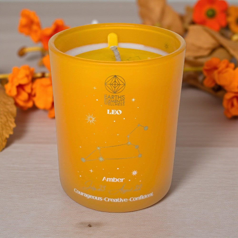 Leo Zodiac Candle