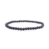 Blue Goldstone Mini Bracelet 4mm
