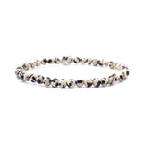 Crystal Bracelet - 4mm Dalmatian