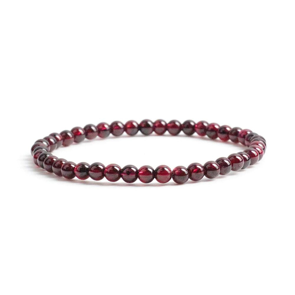 Crystal Bracelet - 4mm Garnet