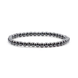 Crystal Bracelet - 4mm Hematite