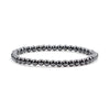 Crystal Bracelet - 4mm Hematite