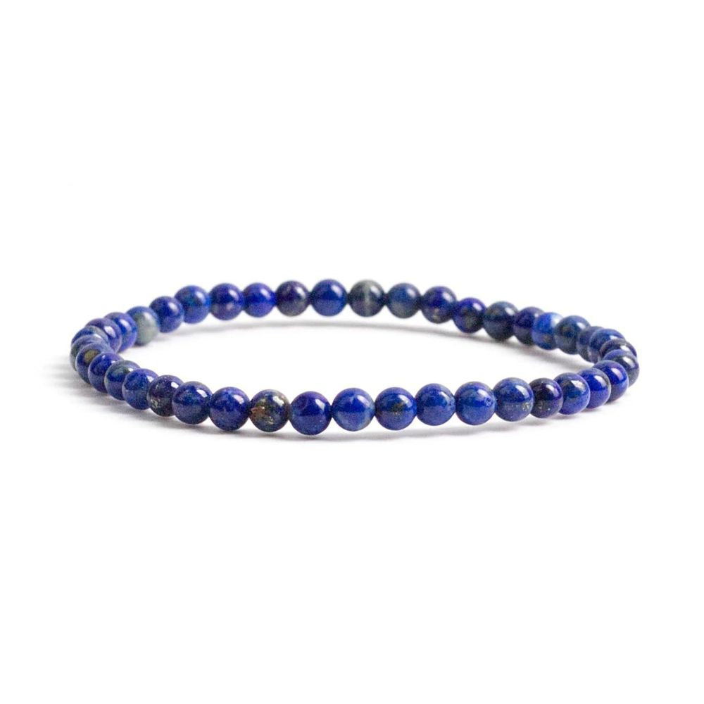 Crystal Bracelet - 4mm Lapis Lazuli