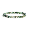 Moss Agate Bracelet 4mm