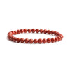 Crystal Bracelet - 4mm Red Jasper