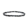 Crystal Bracelet - 4mm Snowflake Obsidian