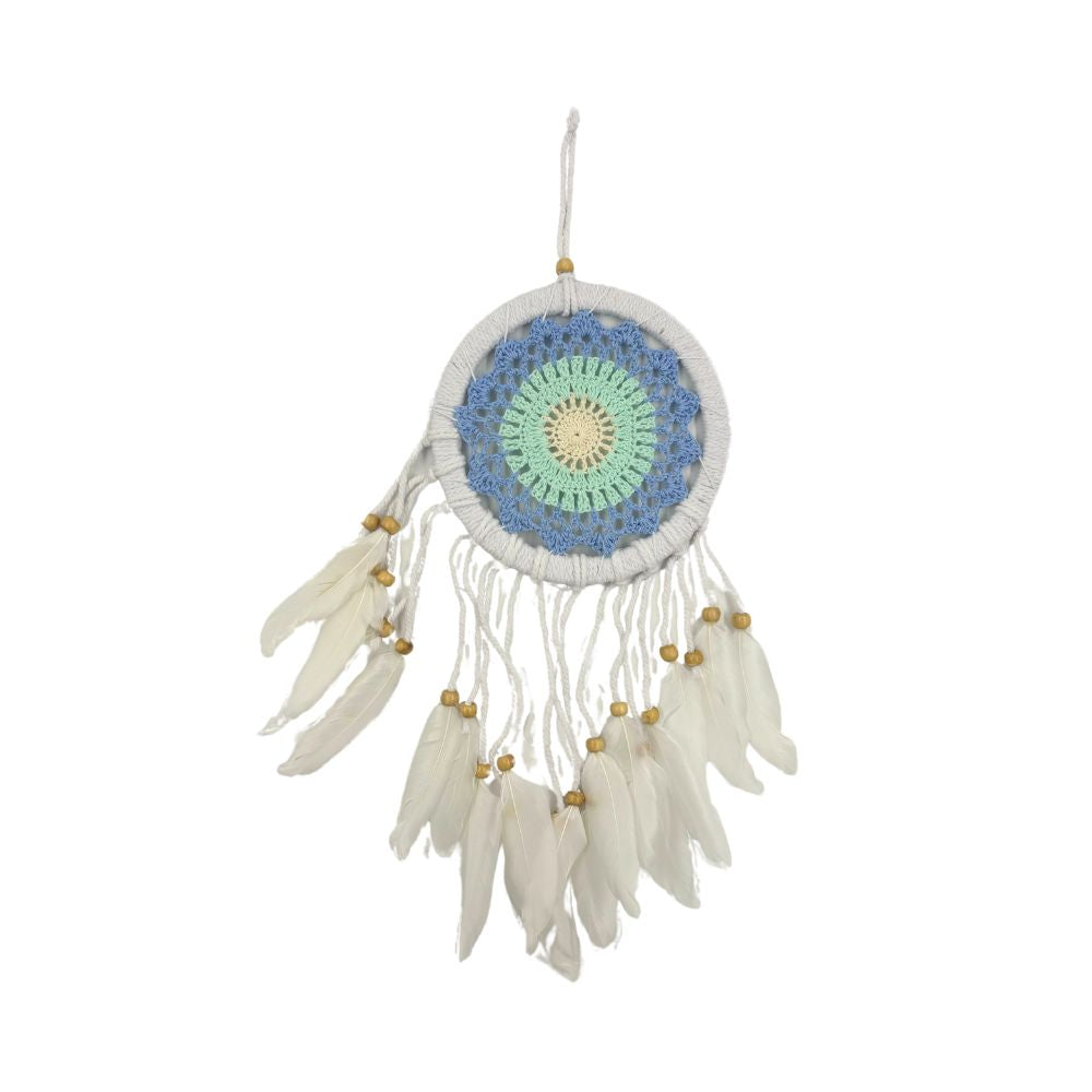 Medium Blue & Green Dreamcatcher