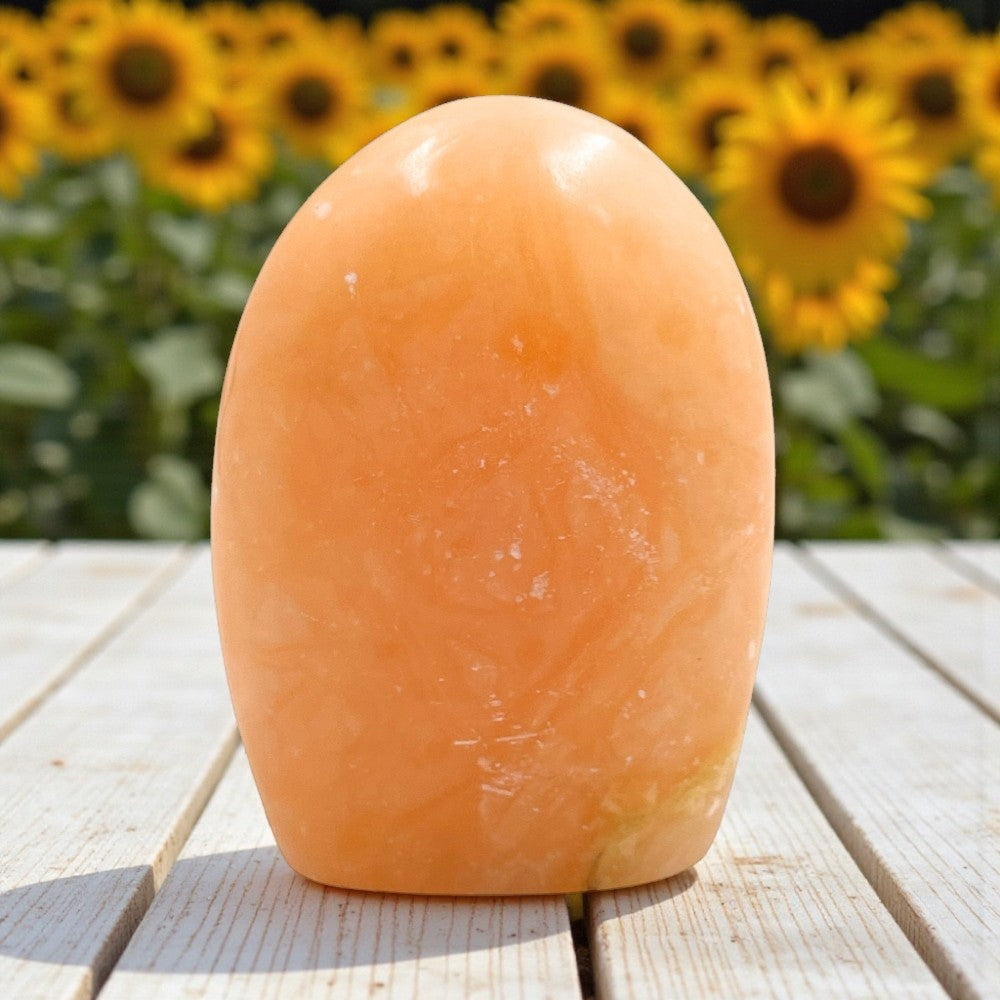 Orange Calcite Free Form