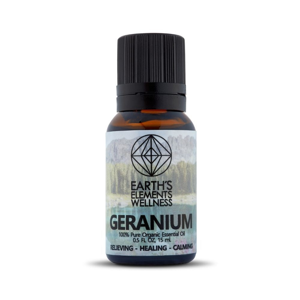 Organic Geranium Essential Oil Earths Elements