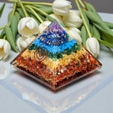7 Chakras Orgonite Pyramid