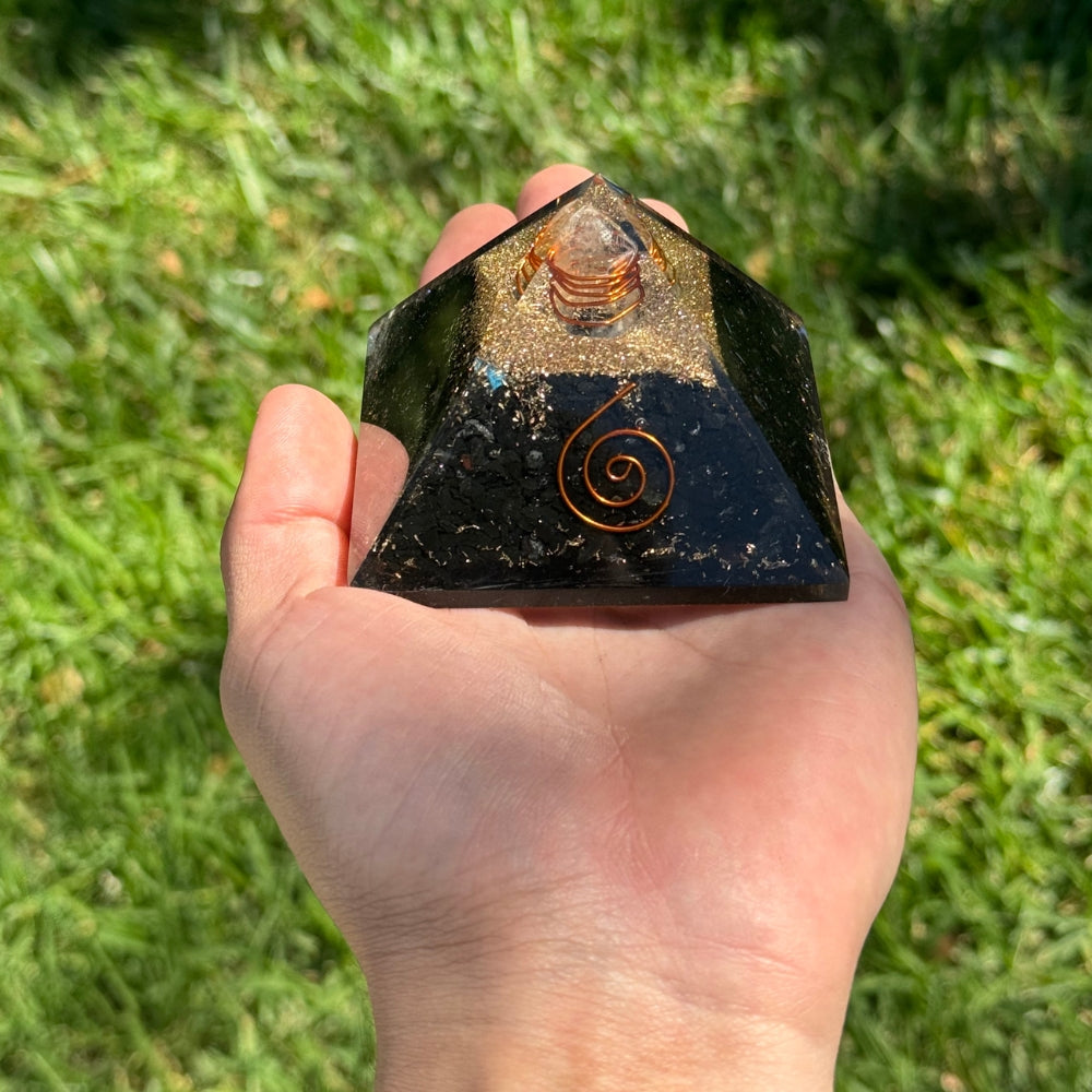 Black Tourmaline Orgonite Pyramid