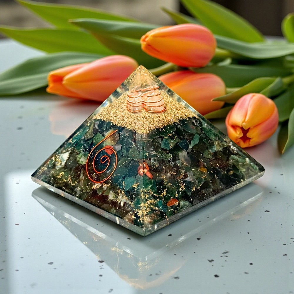 Bloodstone Orgonite Pyramid