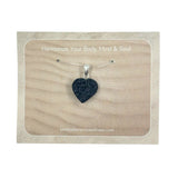 Black Tourmaline Heart Pendant - 925