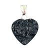 Pendant - Heart, Black Tourmaline 925