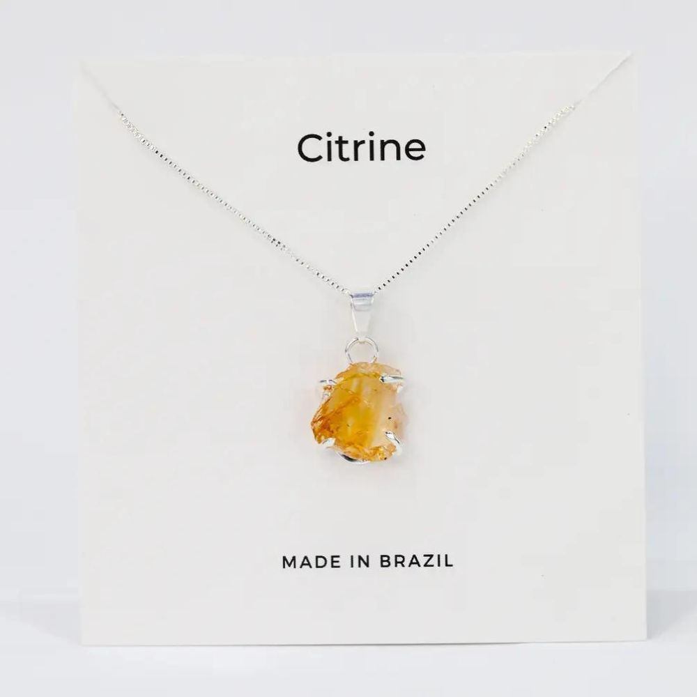 Necklace - Raw Citrine