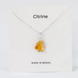 Necklace - Raw Citrine