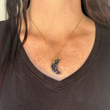 Necklace - Rainbow Druzy Moon