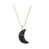 Necklace - Rainbow Druzy Moon