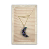 Necklace - Rainbow Druzy Moon