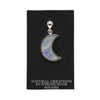 Rainbow Moonstone Moon Pendant 925
