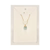 Raw Aquamarine Heart Crystal Necklace