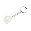 Raw Clear Quartz Crystal Keychain Raw