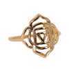 Root Chakra Healing Symbol Gold Ring