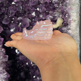 Rose Quartz Dragon Head