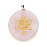 Rose Quartz Metatron's Pendant