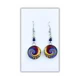 Round Earrings - Spiral