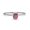 Ruby Raw Silver Ring