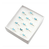 Turquoise Half Moon Silver Ring