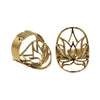 Sacred Geo Ring - Lotus Gold