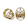 Sacred Geo Ring - Lotus Gold