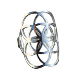 Sacred Geo Ring - Seed of Life Silver