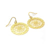 Sacred Geo Sri Yantra Silver Earrings