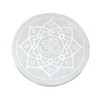 Selenite OM In Lotus Coaster- Large
