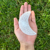 Selenite Half Moon Night Sky Coaster