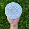 Selenite OM In Lotus Coaster- Large