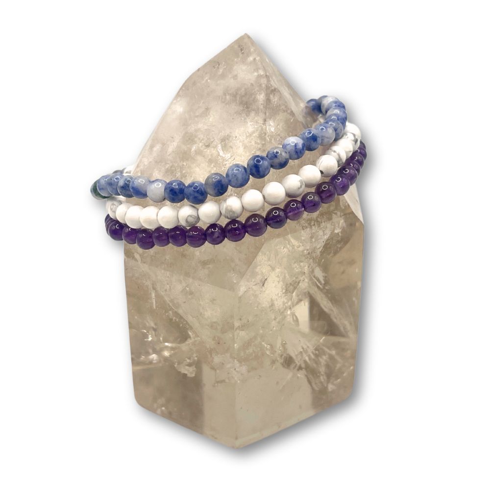 Serenity - Intention Bracelet Set- 4mm